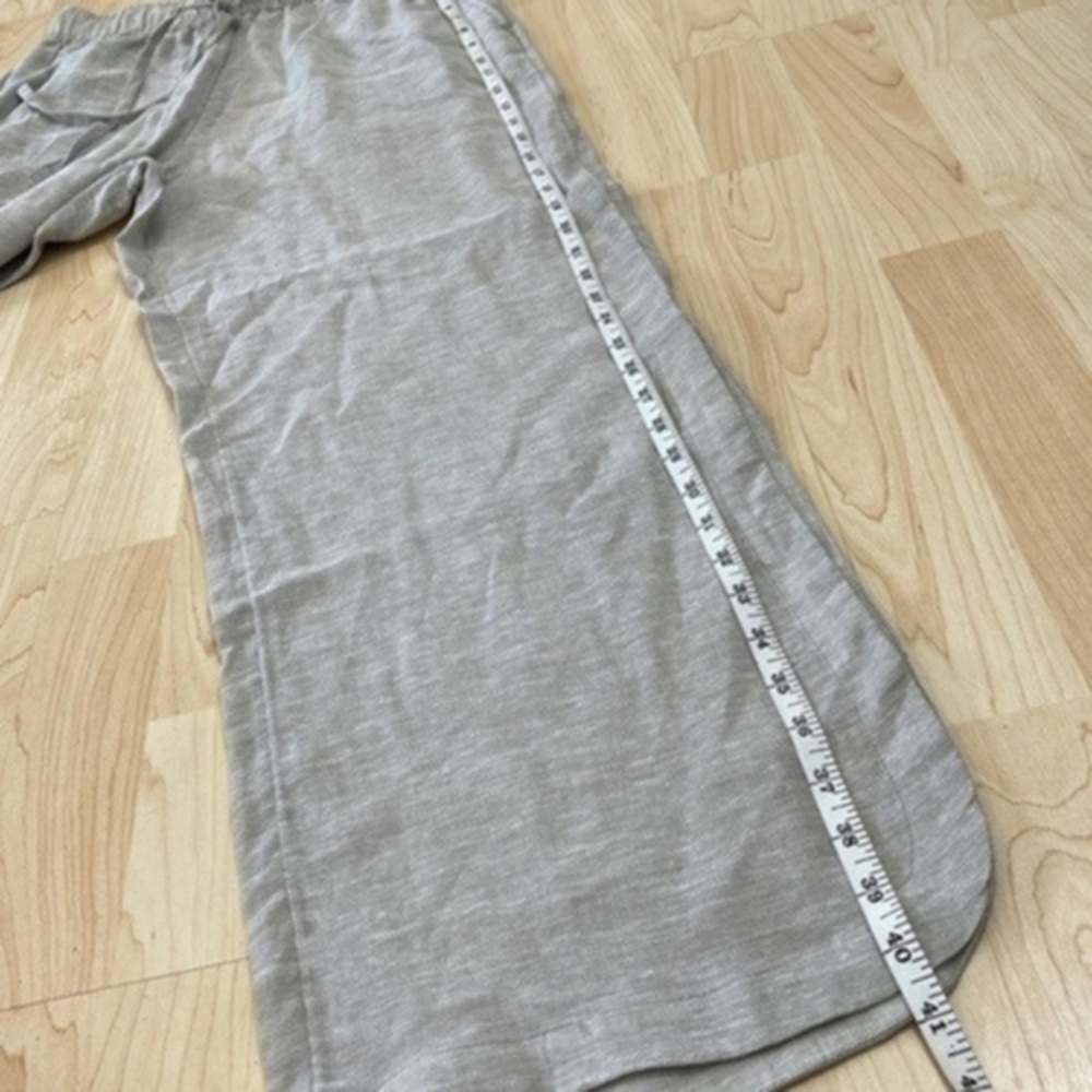 C&C California Gray wide leg linen/rayon/viscose pants size S color Gray - Picture 11 of 12